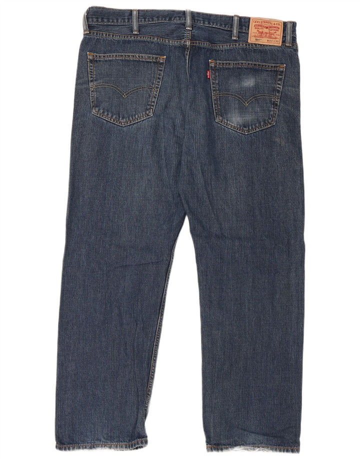 Blugi drepti pentru bărbați Levi's 505 W40 L30 Bumbac albastru