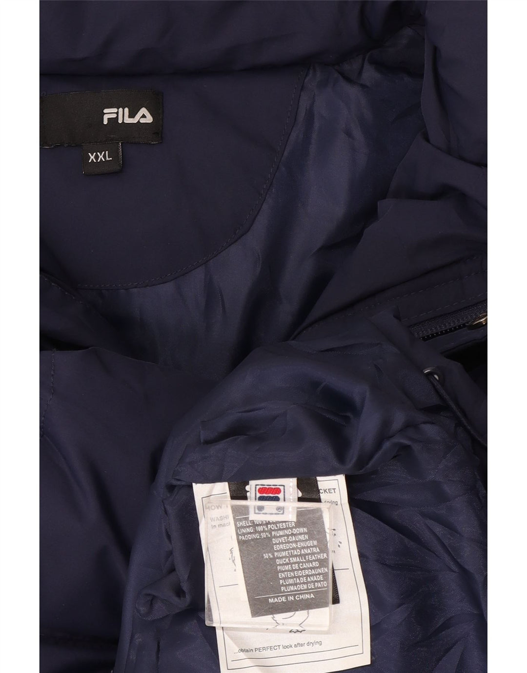 Jachetă căptușită Fila pentru bărbați UK 44 2XL Bleumarin Poliester