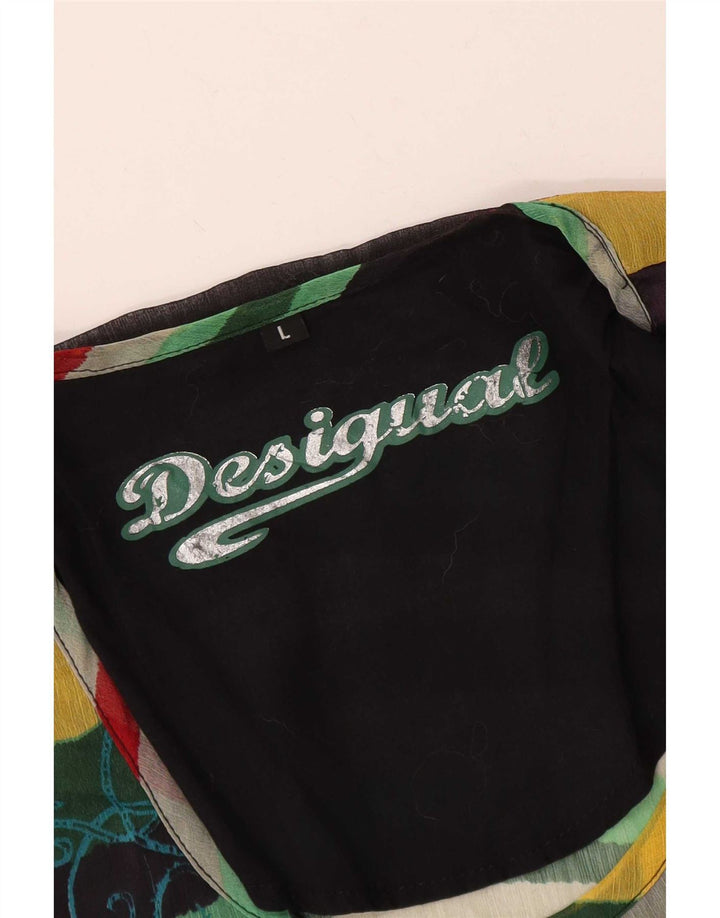 Bluză supradimensionată pentru femei Desigual UK 16, mare, cu dungi multicolore