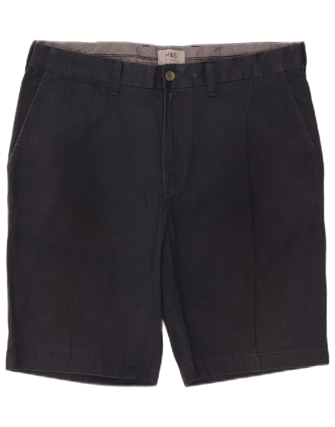 Pantaloni scurți chino pentru bărbați Marks & Spencer W36, mari, albastru, bumbac