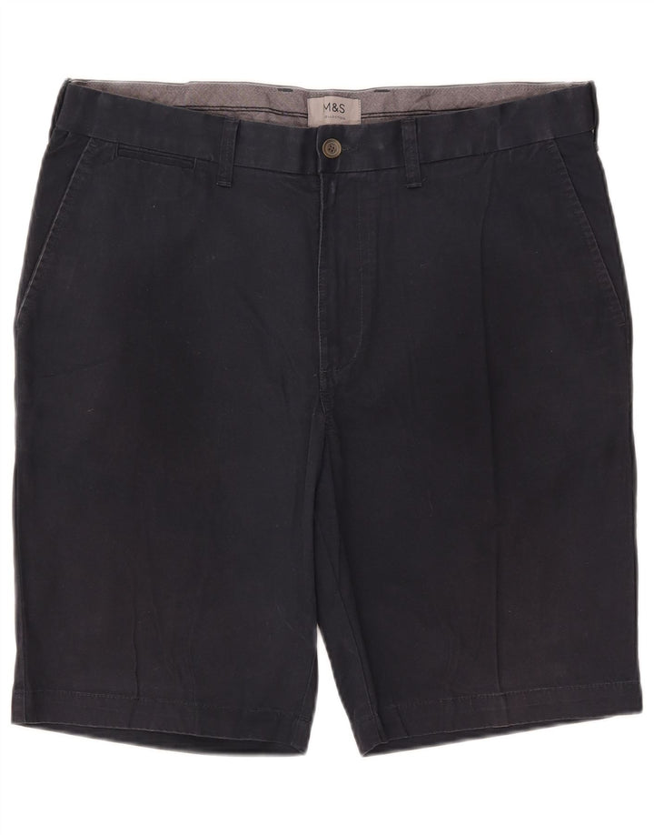 Pantaloni scurți chino pentru bărbați Marks & Spencer W36, mari, albastru, bumbac