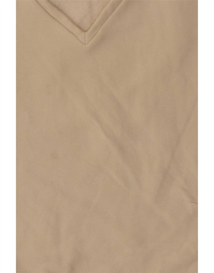 Top femei Max Mara cu mânecă lungă UK 10 mic, bej, bumbac