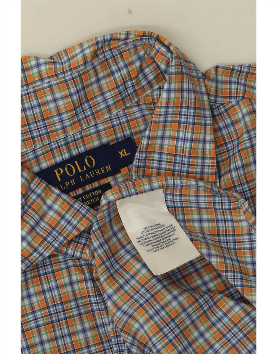 Cămașă Polo Ralph Lauren pentru bărbați XL, bumbac cu carouri multicolore