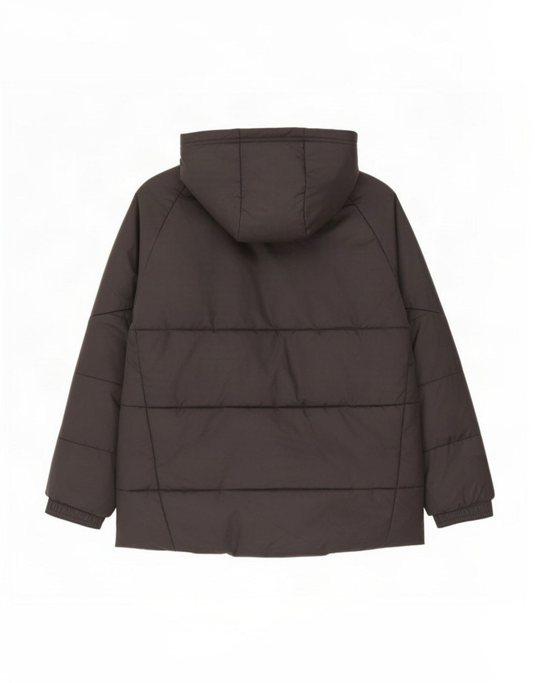 Jachetă căptușită cu glugă grafică Adidas pentru băieți 9-10 ani, poliester negru