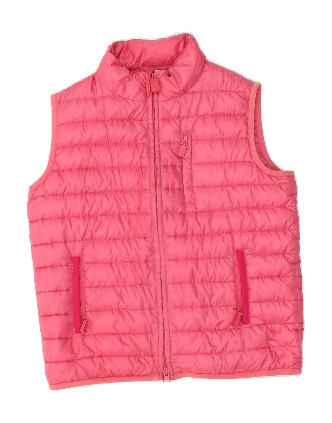 ASPESI Girls Padded Gilet 9-10 Years Pink Polyester | Vintage Aspesi | Thrift | Second-Hand Aspesi | Used Clothing | Messina Hembry 
