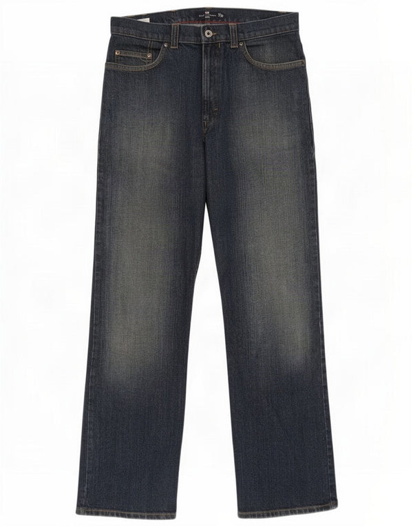 Marks & Spencer Mens Blue Harbour Loose Jeans W32 L31 Navy Cotton