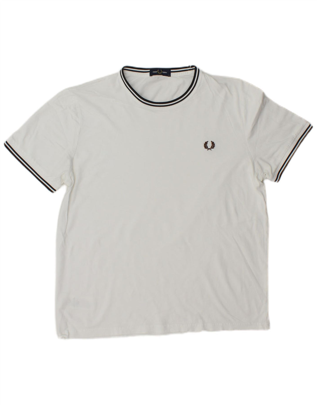 Tricou Fred Perry pentru bărbați Top mare, cu dungi albe, cașmir