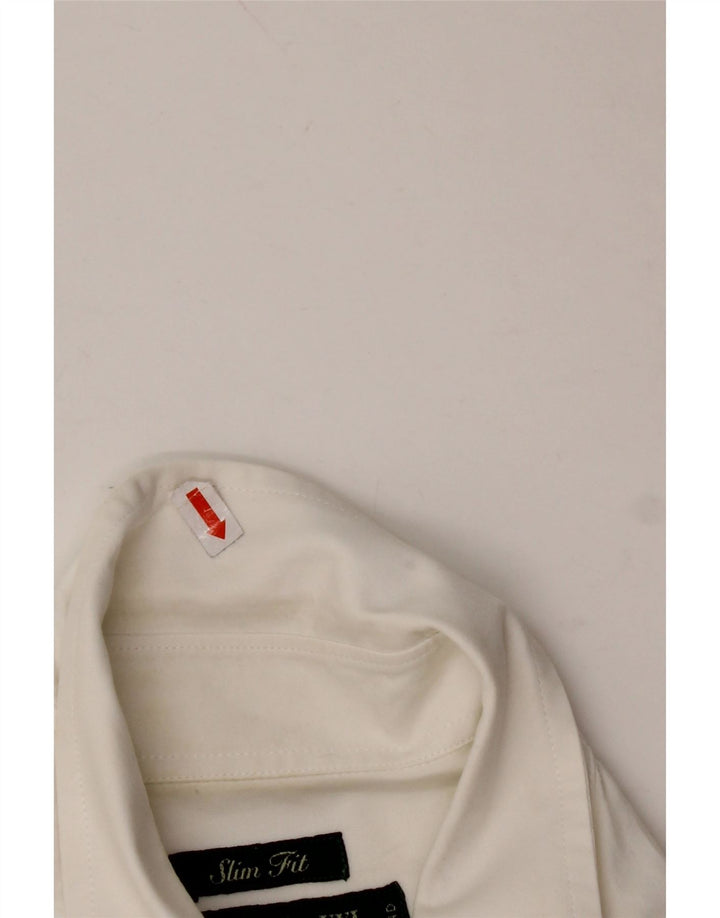 Cămașă Slim Fit FRED PERRY pentru bărbați, bumbac alb 2XL