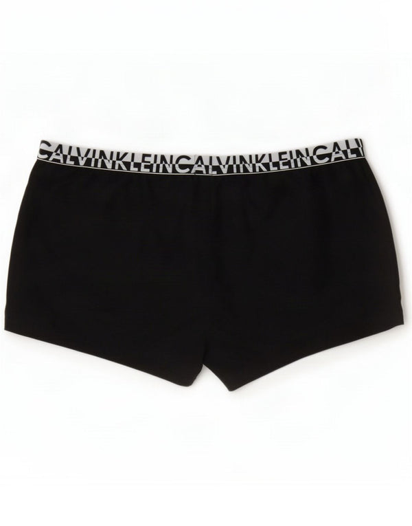 Calvin Klein Pantaloni scurți de înot grafic pentru femei UK 14 Large Black Colorblock