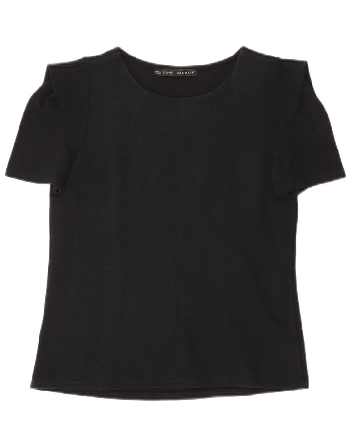 Bluză pentru femei ZARA UK 12 Medium Bleumarin