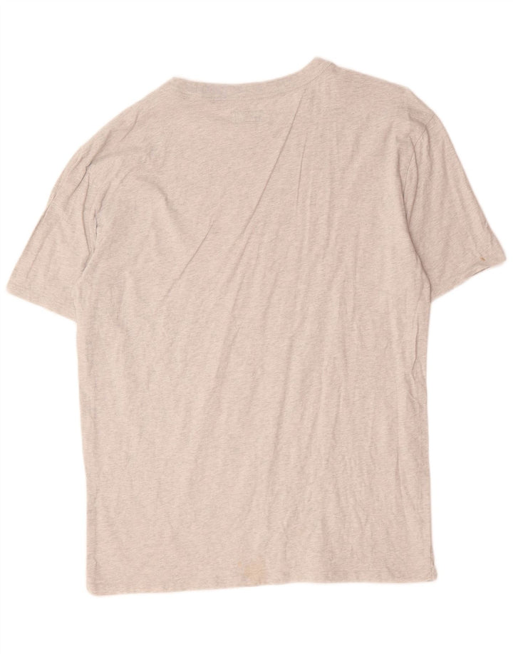 Tricou grafic Guess pentru bărbați Top mare din bumbac cu pete gri