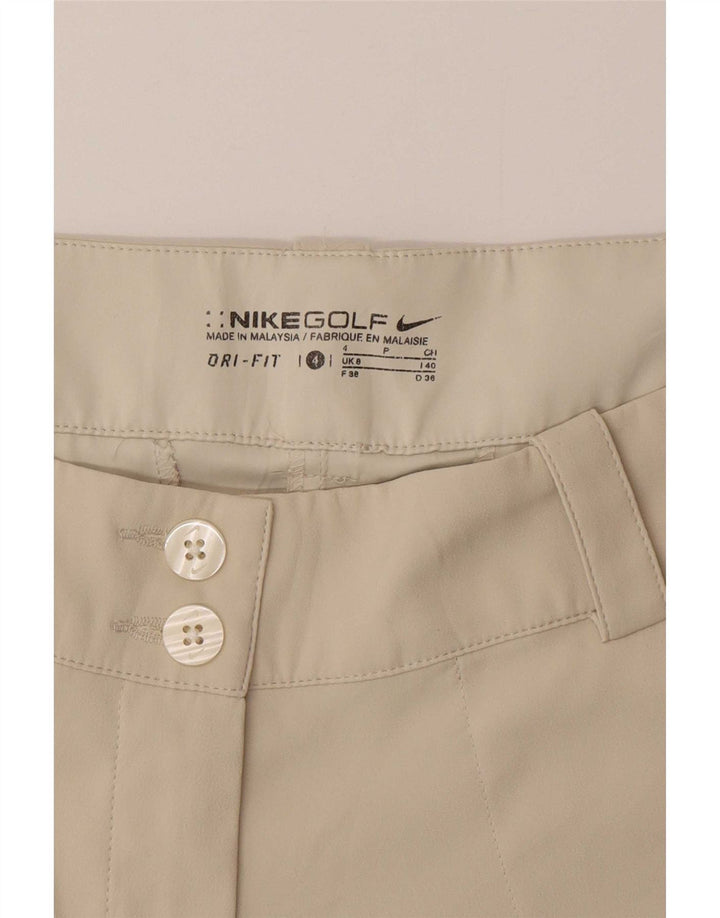 Pantaloni scurți chino Dri Fit Nike pentru bărbați UK 8 Small W30 poliester bej