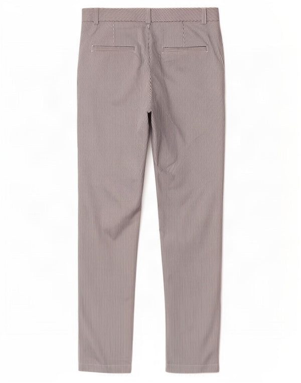 Pantaloni chino pentru femei Marks & Spencer UK 12 Medium W30 L30 White Pinstripe