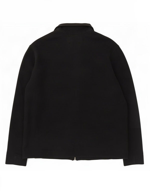 Pulover cardigan pentru bărbați Marks & Spencer, mare, negru, bumbac