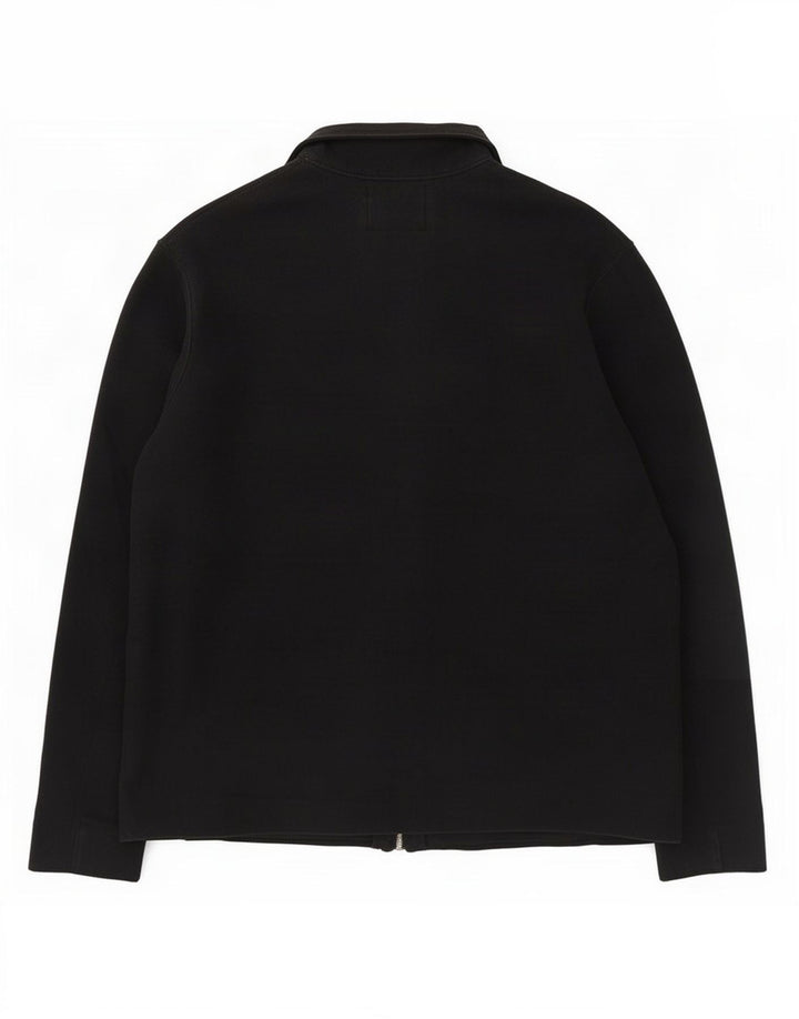 Pulover cardigan pentru bărbați Marks & Spencer, mare, negru, bumbac