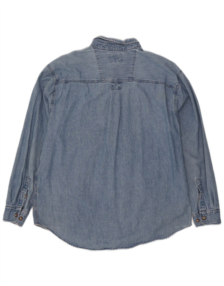 Cămașă din blugi pentru bărbați Wrangler, bumbac albastru mare