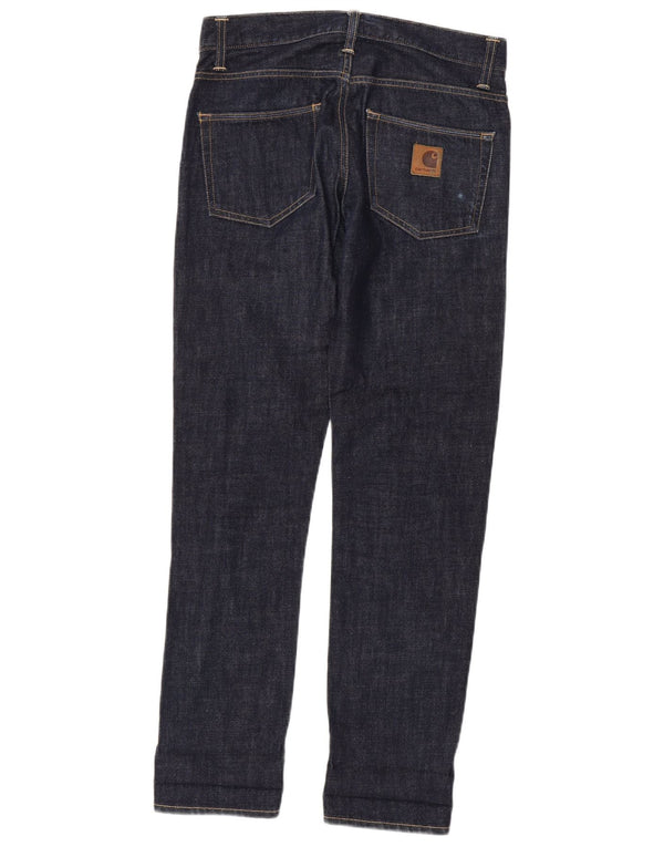 Blugi subțiri pentru bărbați Carhartt W30 L32 bumbac bleumarin