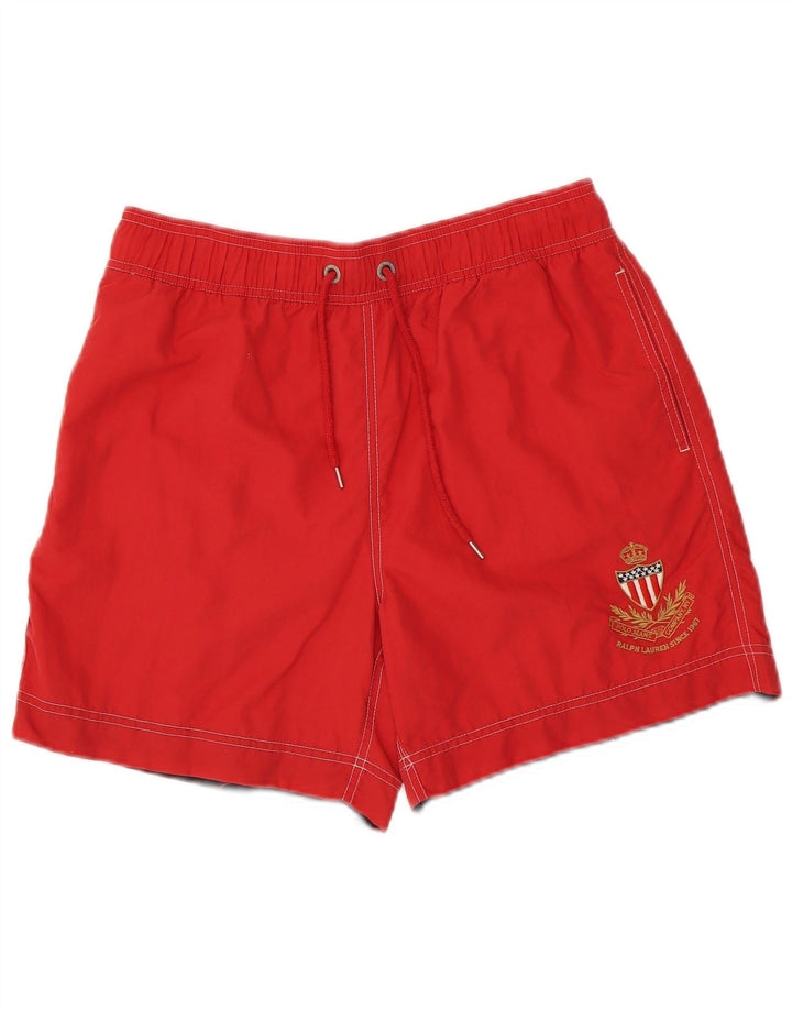 POLO RALPH LAUREN Pantaloni scurți de înot grafic pentru bărbați Poliester roșu mediu