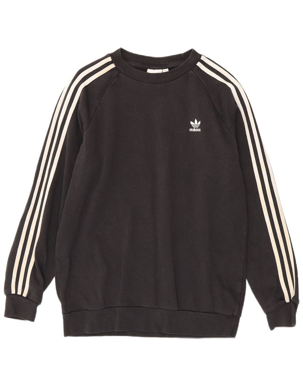 Pulover Adidas pentru bărbați, bumbac mediu negru