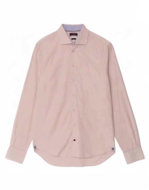 Cămașă pentru bărbați Tommy Hilfiger Slim Fit Mărimea 39 15 1/2 Mediu pete albe