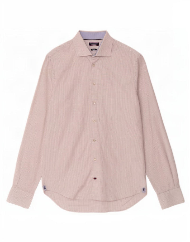 Cămașă pentru bărbați Tommy Hilfiger Slim Fit Mărimea 39 15 1/2 Mediu pete albe