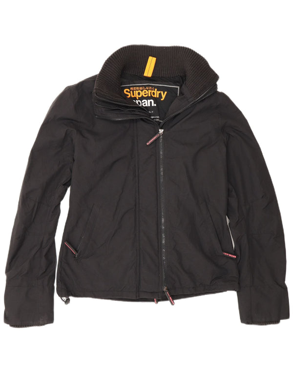 Jachetă Windbreaker Superdry pentru femei, cu ajustare normală, UK 16, mare, negru, nailon