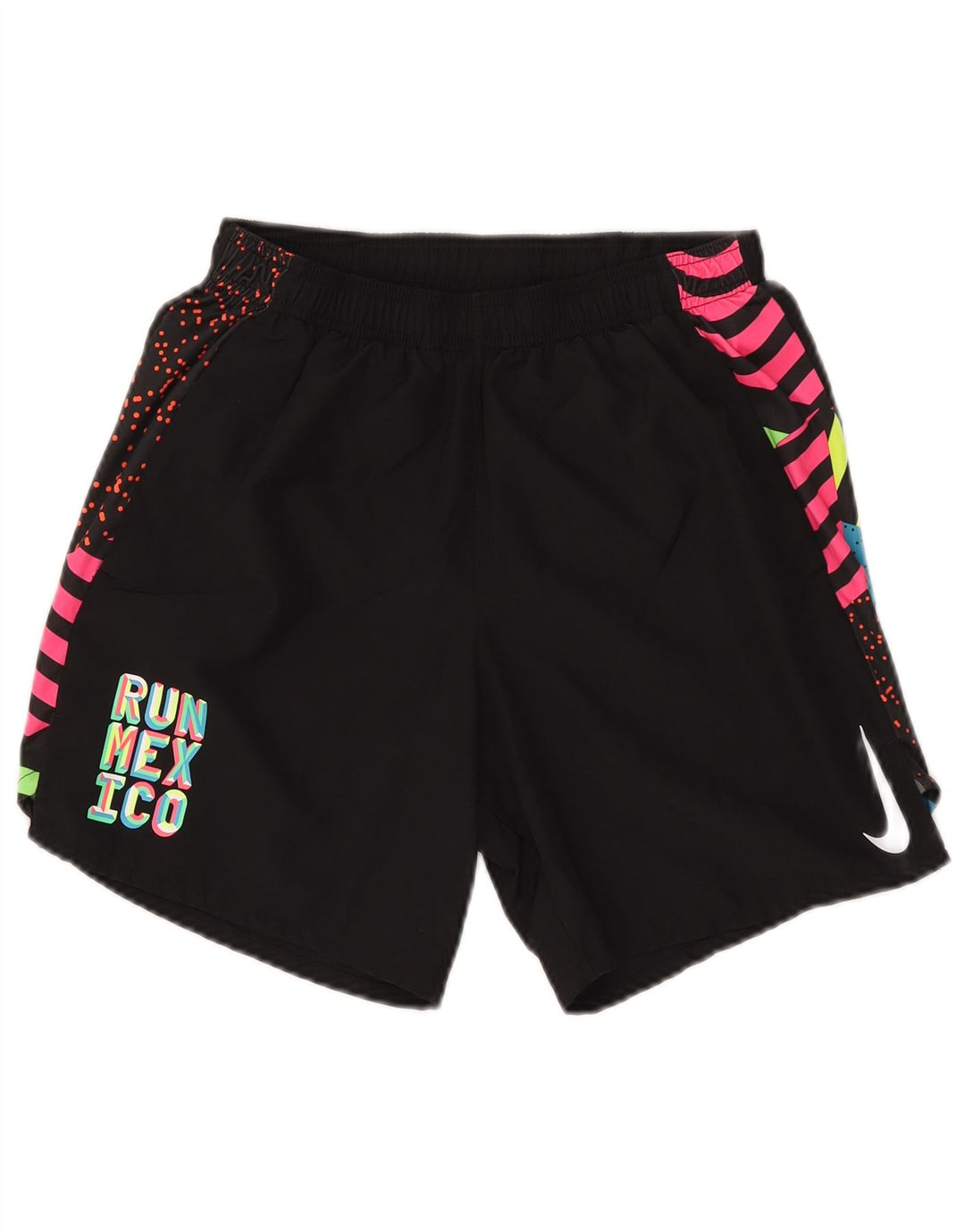 Pantaloni scurți sport Nike Dri Fit Graphic pentru femei, mici, negru
