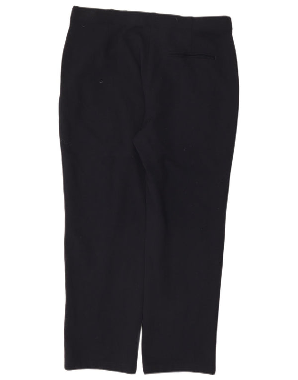 Pantaloni tăiați pentru femei Marks & Spencer UK 14 Large W34 L25 Bleumarin