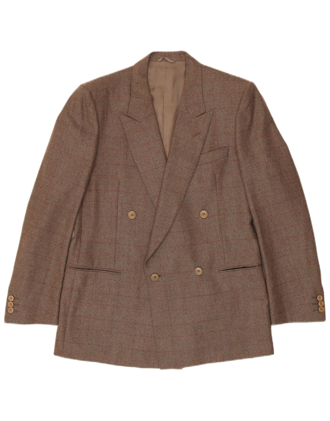 Jachetă pentru bărbați Corneliani Blazer în două piept IT 50 Maro Maro Check