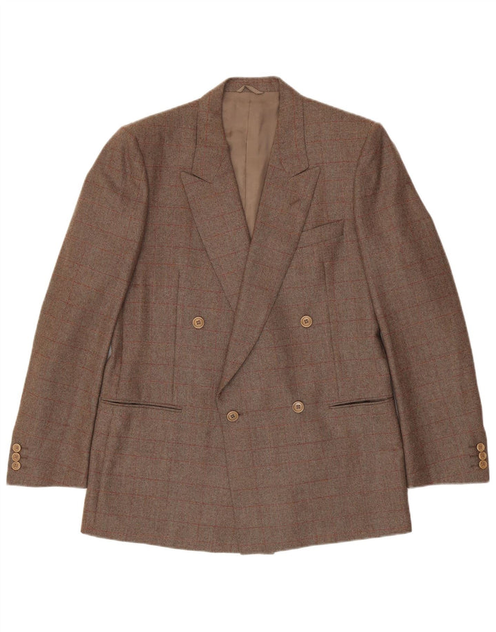 Jachetă pentru bărbați Corneliani Blazer în două piept IT 50 Maro Maro Check