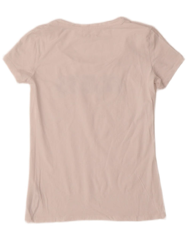 Tricou grafic Guess pentru femei Top UK 8 Small White Bumbac