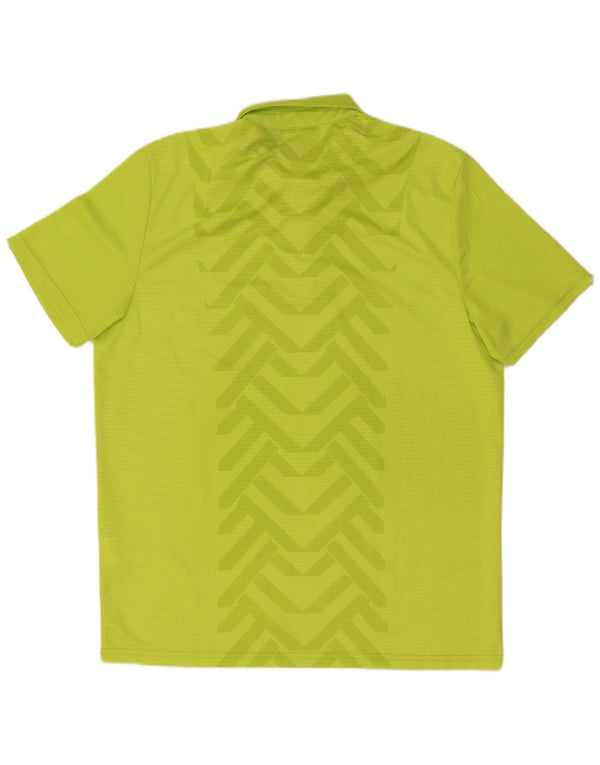 Tricou polo Under Armour pentru bărbați Heat Gear XL, verde, poliamidă geometrică