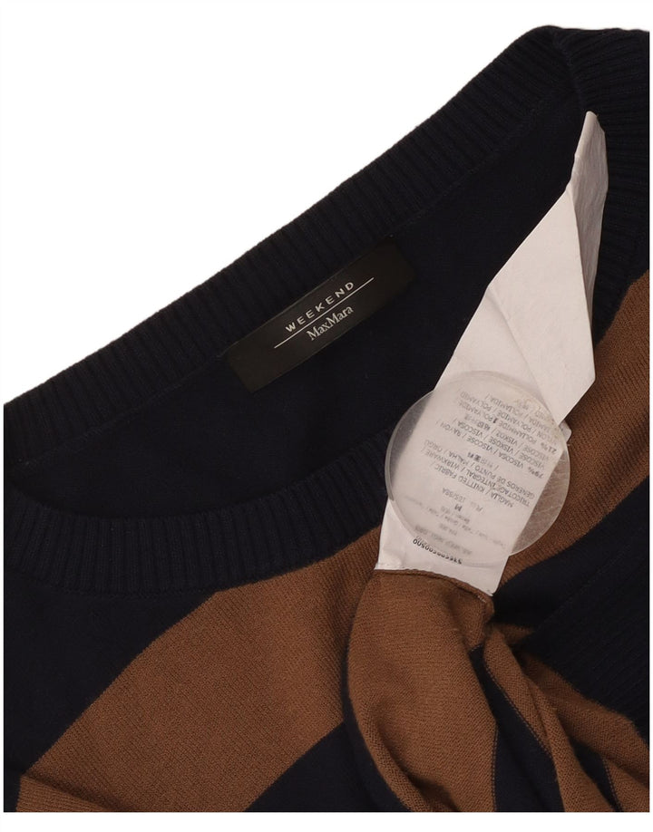 Max Mara Pulover pentru femei de weekend cu gât barcă UK 14 Medium Bleumarin