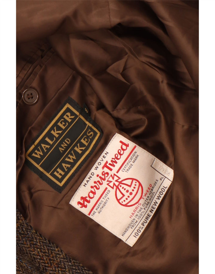 Blazer pentru bărbați Walker and Hawkes Harris Tweed IT 46 3XL maro