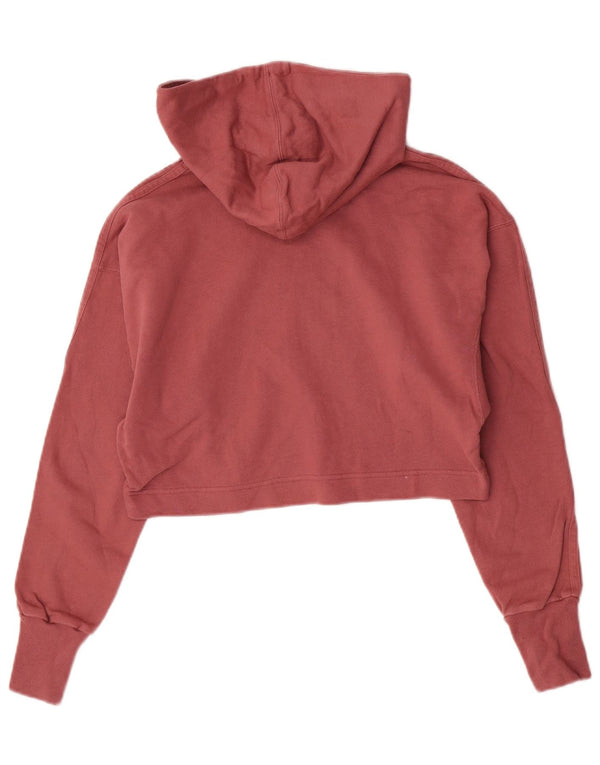 Jumper Adidas Crop Graphic Relaxed Fit pentru femei, UK 4/6 XS, bumbac roz