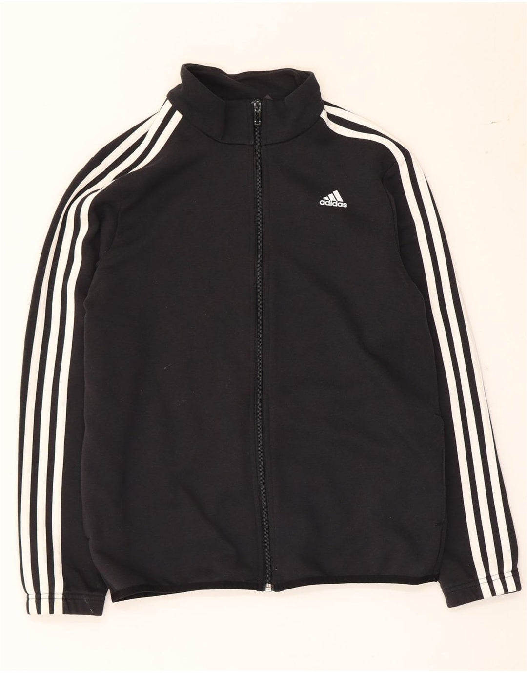 Jachetă de trening pentru băieți Adidas 13-14 ani, bumbac negru