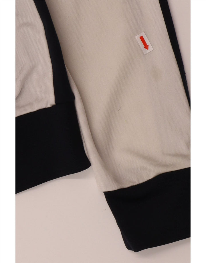 ADIDAS Boys Tracksuit Top Jacket 13-14 Years Black Colourblock Polyester Vintage Adidas and Second-Hand Adidas from Messina Hembry 