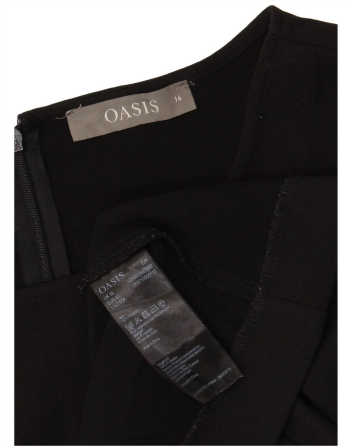 Rochie Oasis pentru femei UK 16 Poliester negru mare