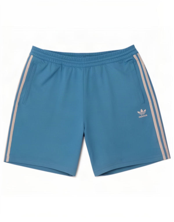 Pantaloni scurți sport pentru bărbați Adidas XL poliester albastru