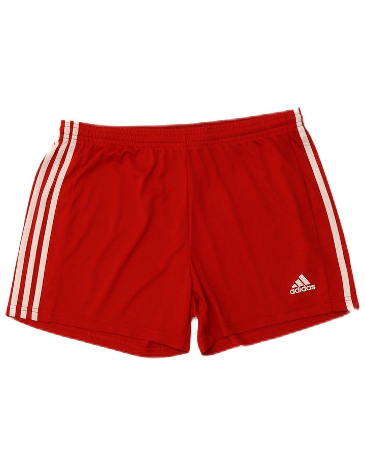Pantaloni scurți sport Aeroready ADIDAS pentru femei Marea Britanie 16/18 Poliester roșu mare