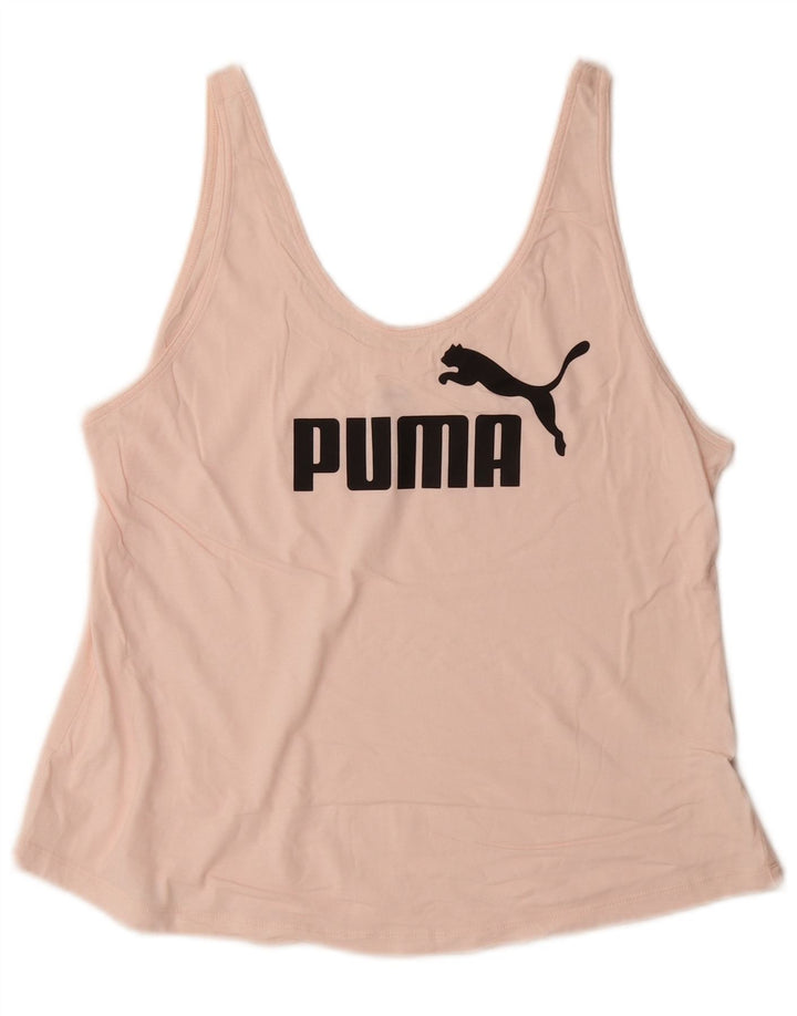 Top cu vestă grafică pentru femei Puma UK 14 Medium Pink