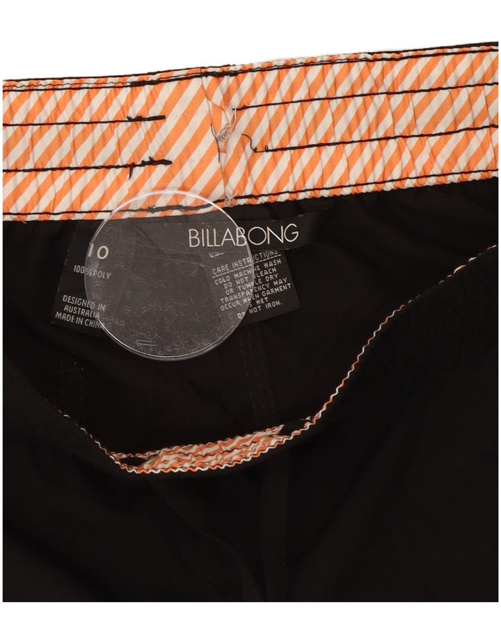 Pantaloni scurți de înot cu grafic pentru femei Billabong US 10 Poliester negru mare