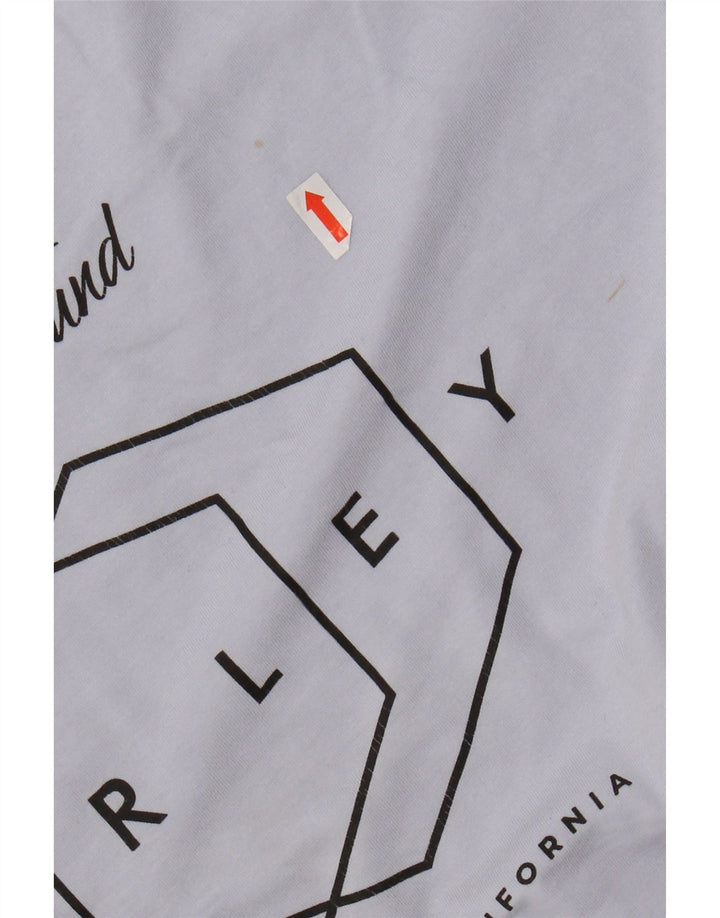 Tricou grafic HURLEY pentru bărbați Top din bumbac albastru mediu