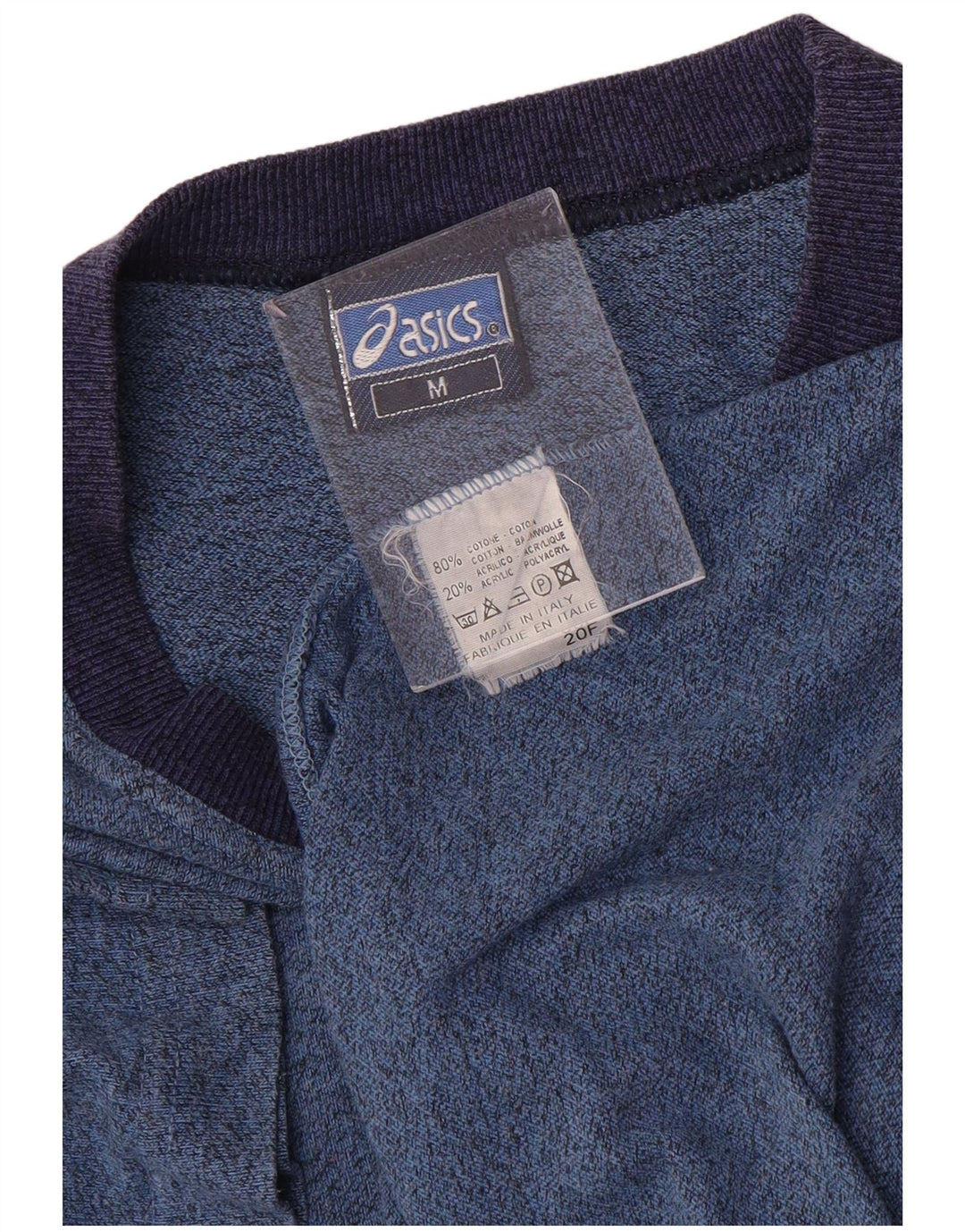 Tricou pentru bărbați ASICS Top mediu albastru bumbac cu pete