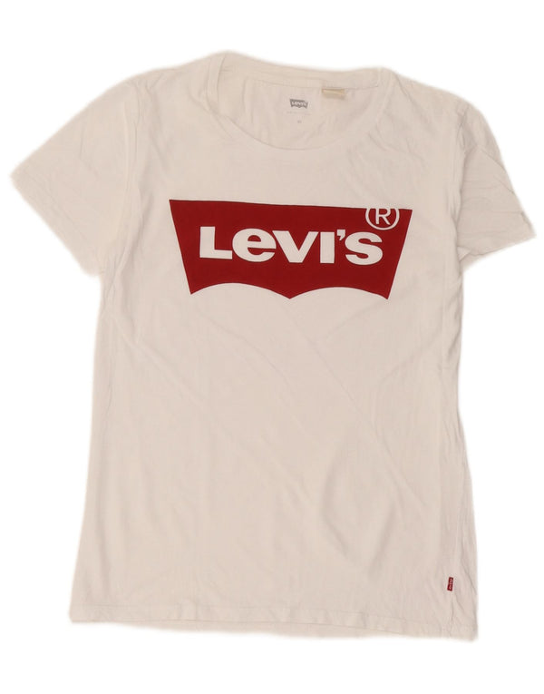 Tricou grafic Levi's pentru femei Top UK 6 XS Alb