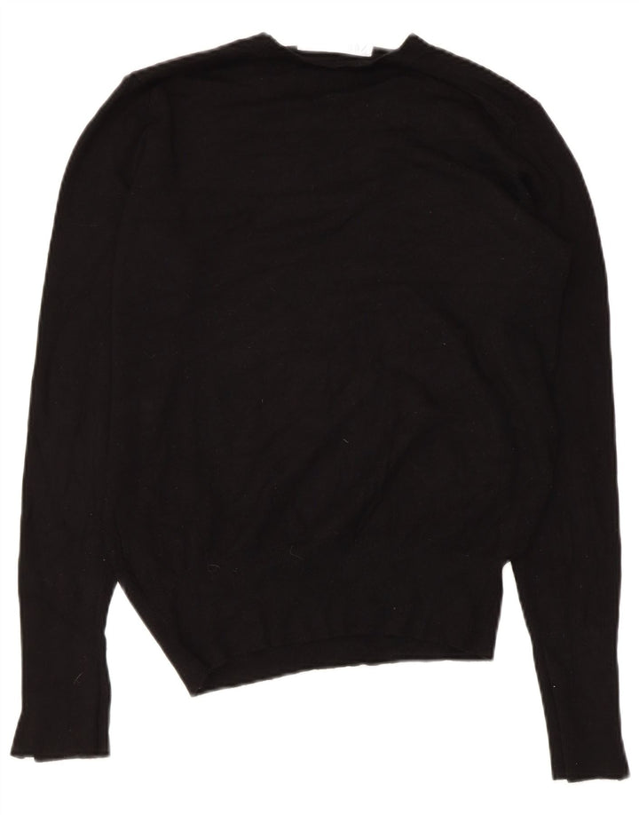Pulover pentru femei Zara, cu gâtul turn, UK 12 Medium Black Viscose