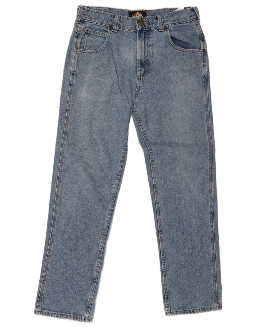 DICKIES Blugi drepti pentru femei W28 L30 Bumbac albastru