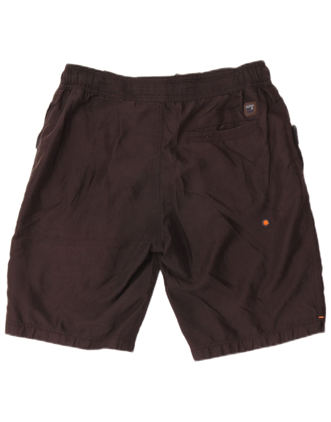 Pantaloni scurți de înot grafic Superdry pentru bărbați, poliester mediu negru