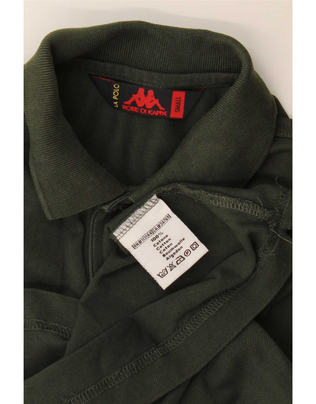 Cămașă polo pentru bărbați Kappa Bumbac kaki mic