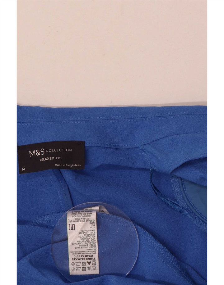 Jachetă pentru femei Marks & Spencer cu mâneci 3/4, UK 14, mare, albastru